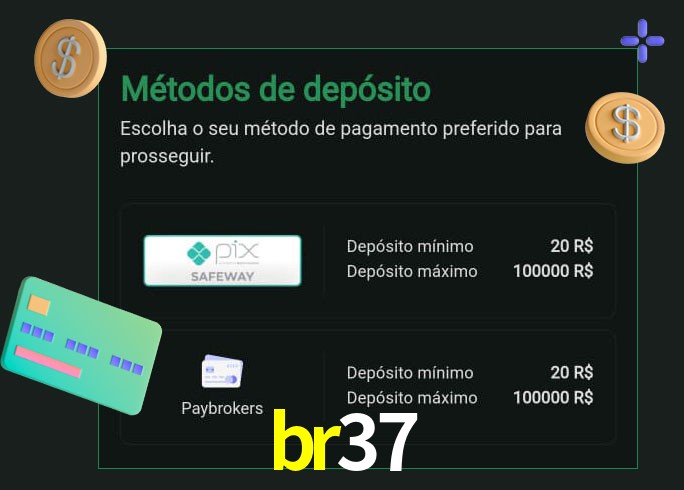 O cassino br37 oferece uma grande variedade de métodos de pagamento